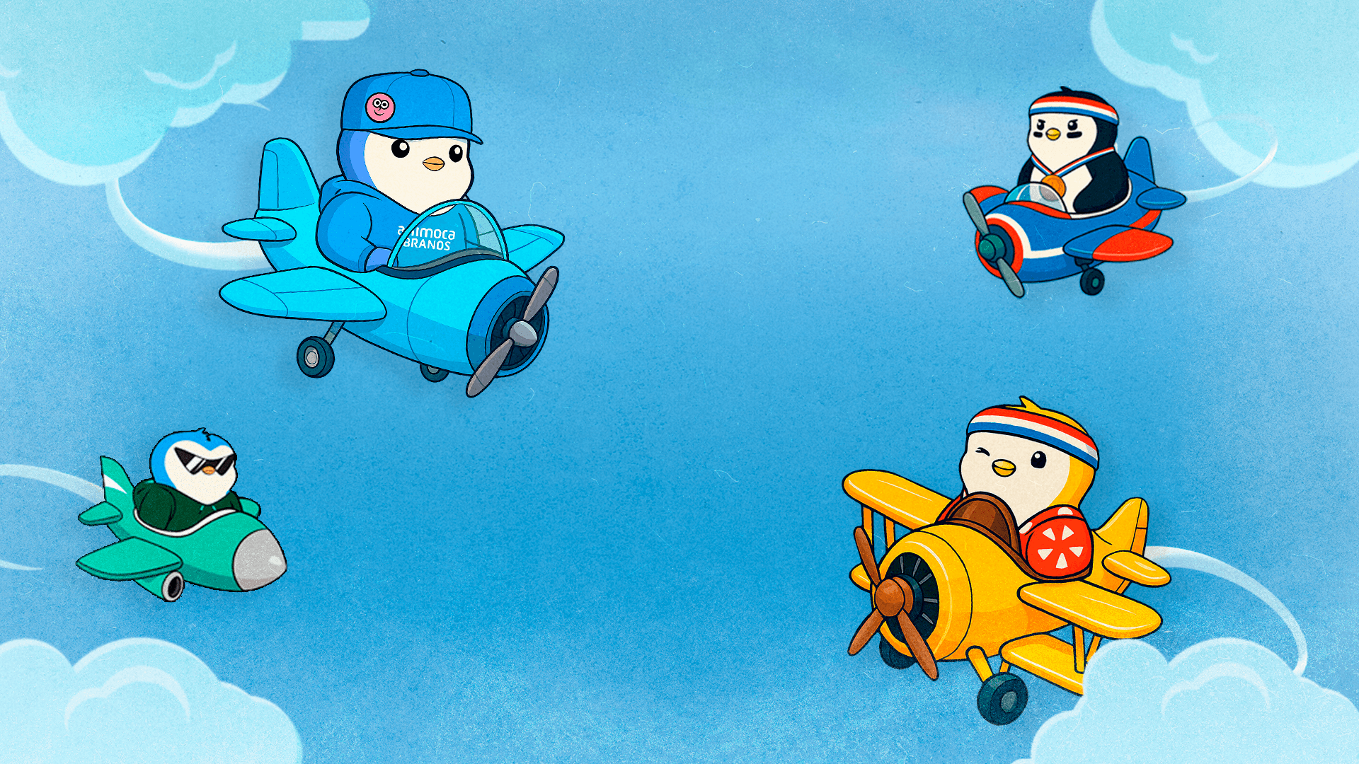 Pengu Planes Background